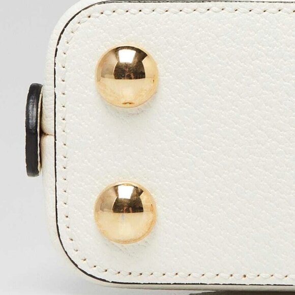 Gucci x Adidas White/Black Smooth Leather 1955 Horsebit Mini Bag - Picture 5 of 11